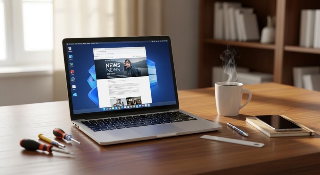 Notebook com reparo realizado