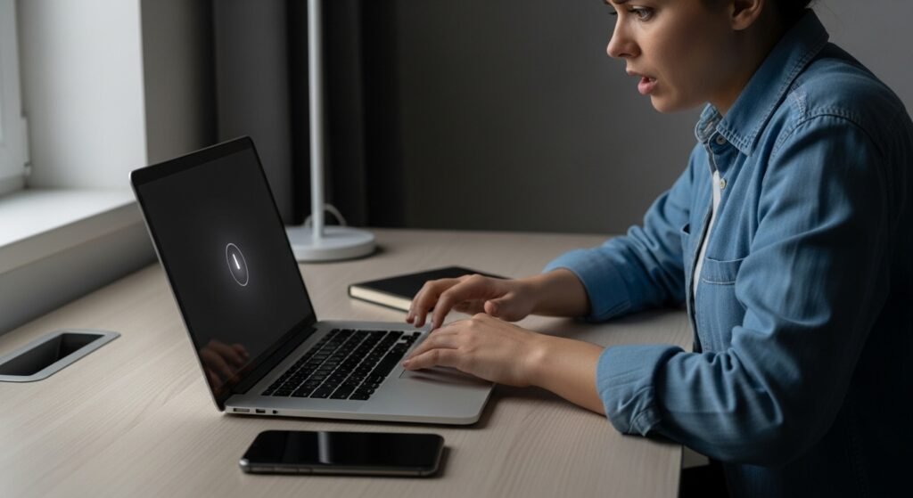 Notebook liga mas não dá vídeo