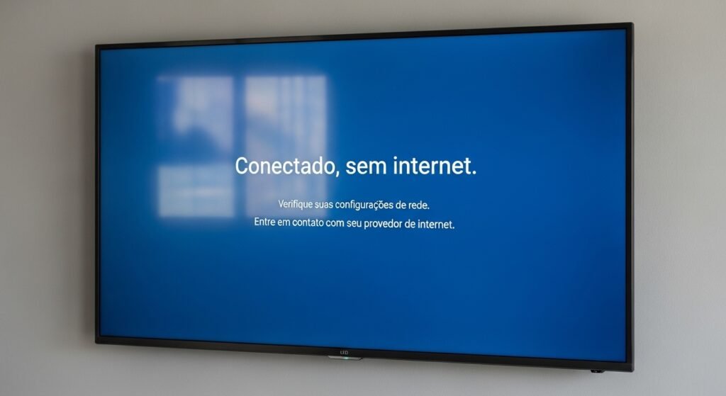 O que fazer quando a Smart TV está conectada mas sem internet
