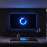 Smart TV travada com ícone de carregamento