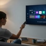 Tentando usar controle remoto em Smart TV sem resposta