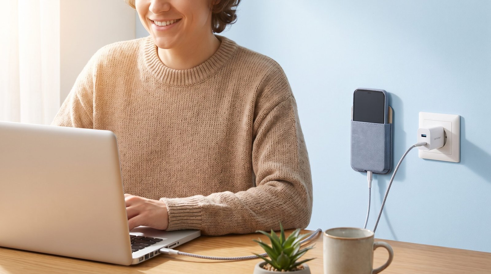 profissional muito satisfeito, relaxado e plenamente focado produzindo em seu laptop e deixando as portas livres para trabalhar